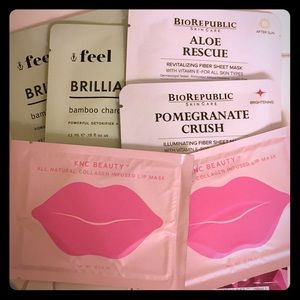 Bundle of single use face & lip masks NIP